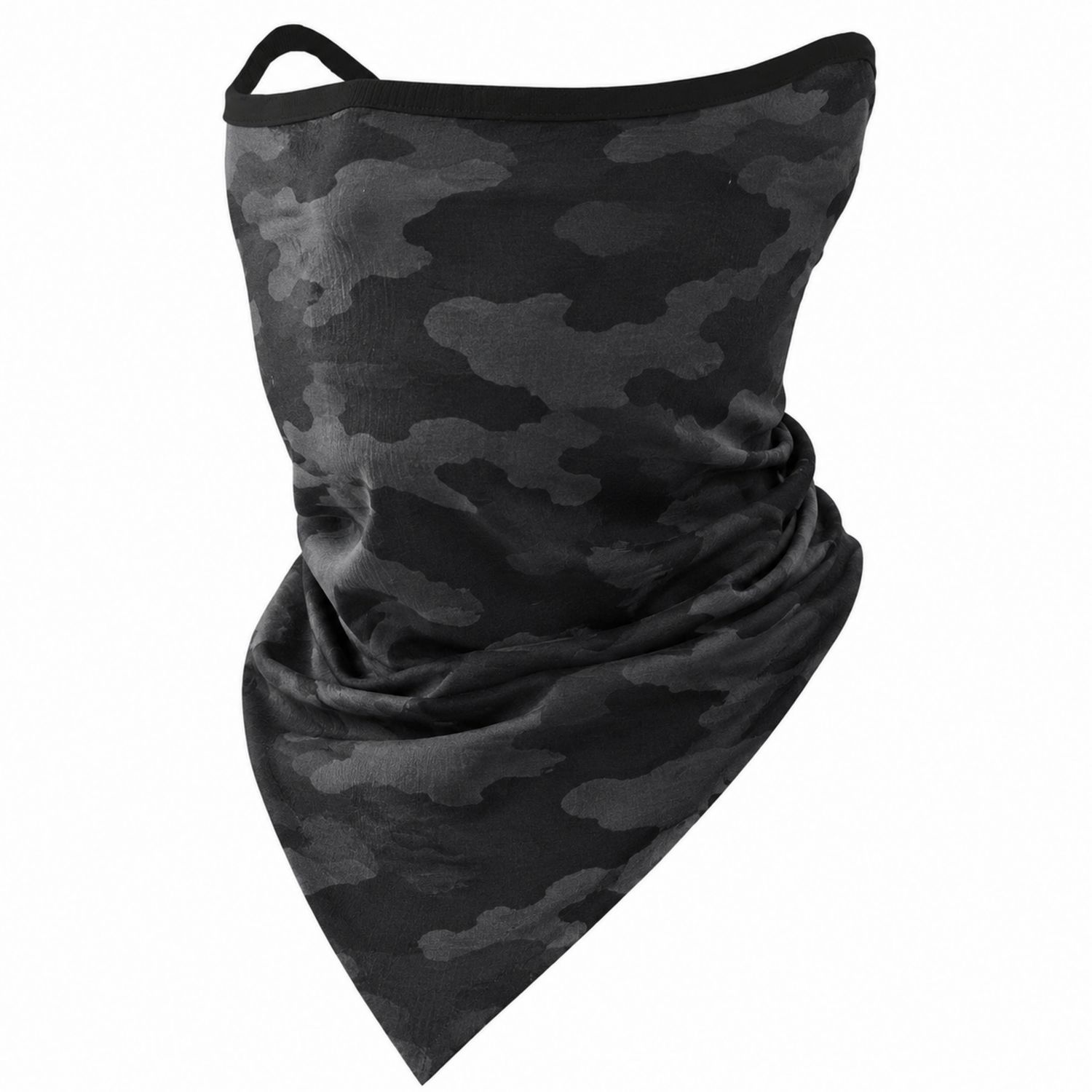 Braga Cuello Tubular Camuflaje Gris-Negro