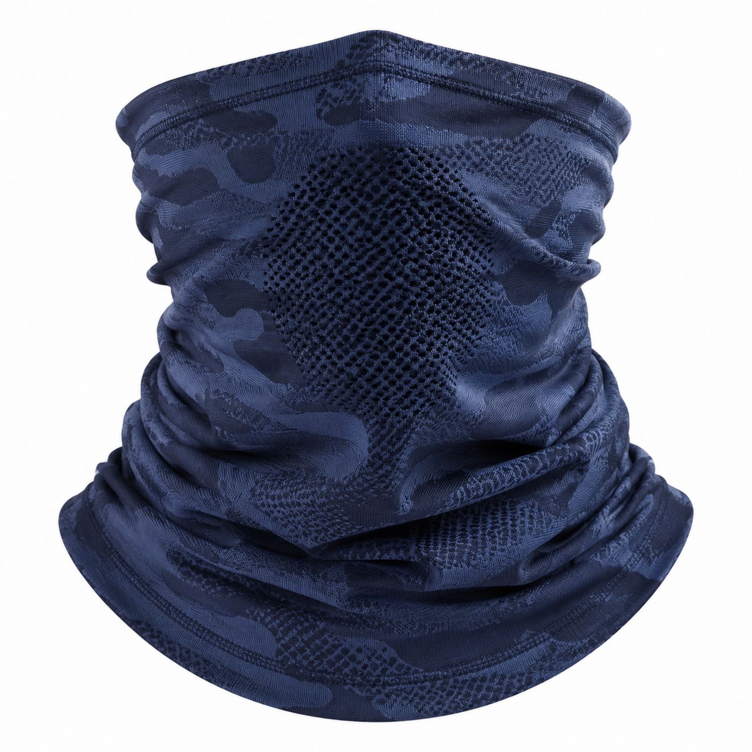 Bufanda Multifunción Camuflaje Azul con Ventilación