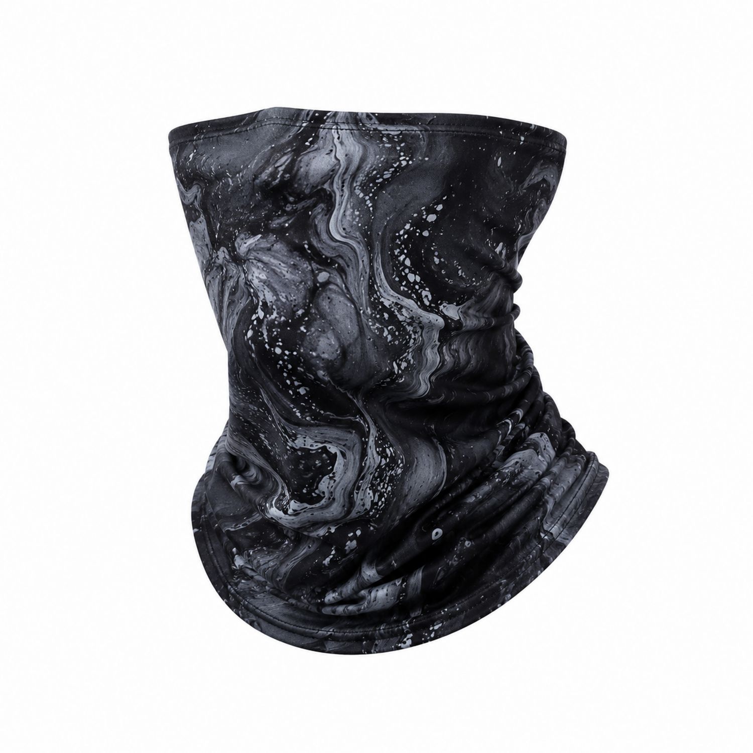 Braga Cuello Multifuncional Mármol Negro y Blanco