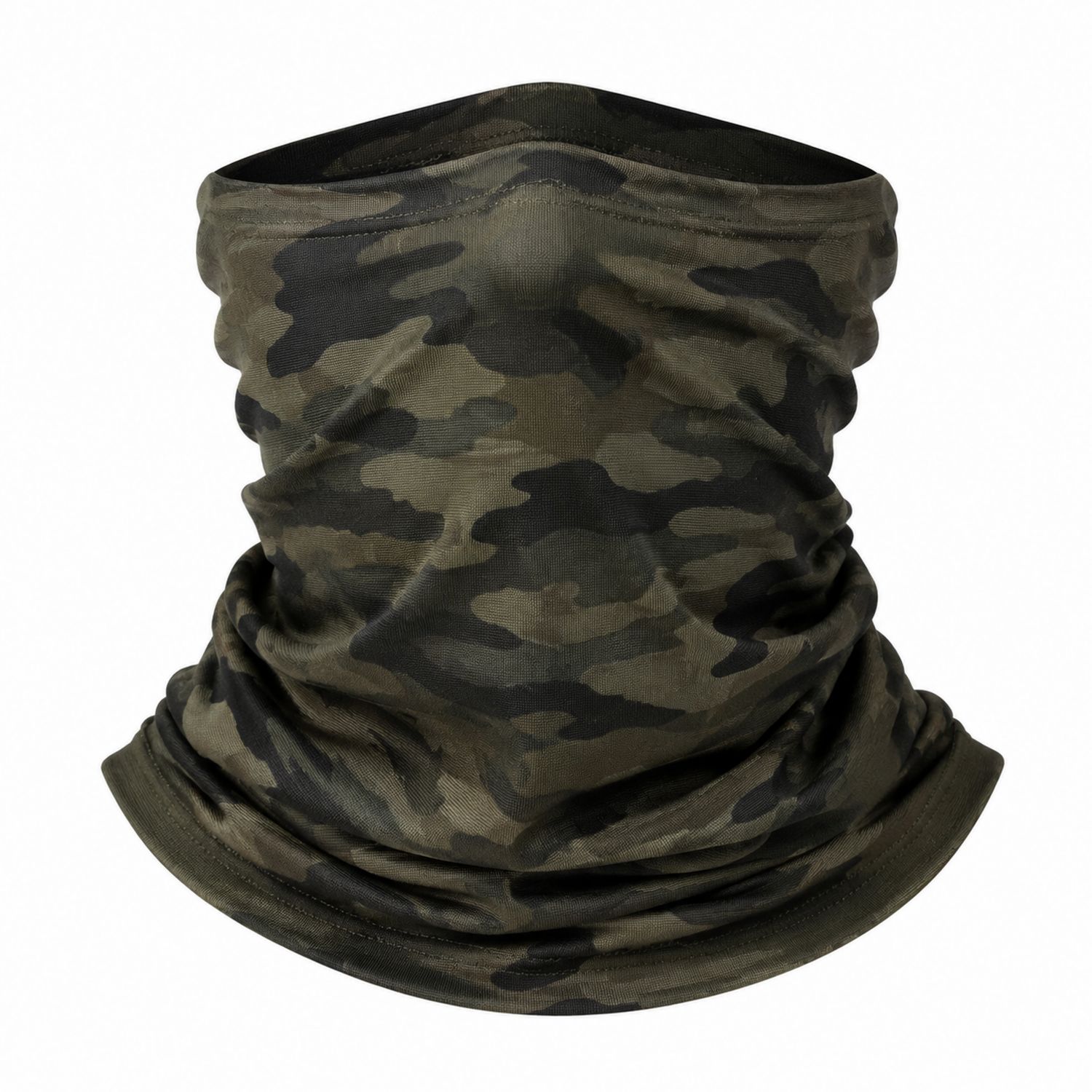 Bufanda Tubular de Camuflaje Verde para Actividades al Aire Libre