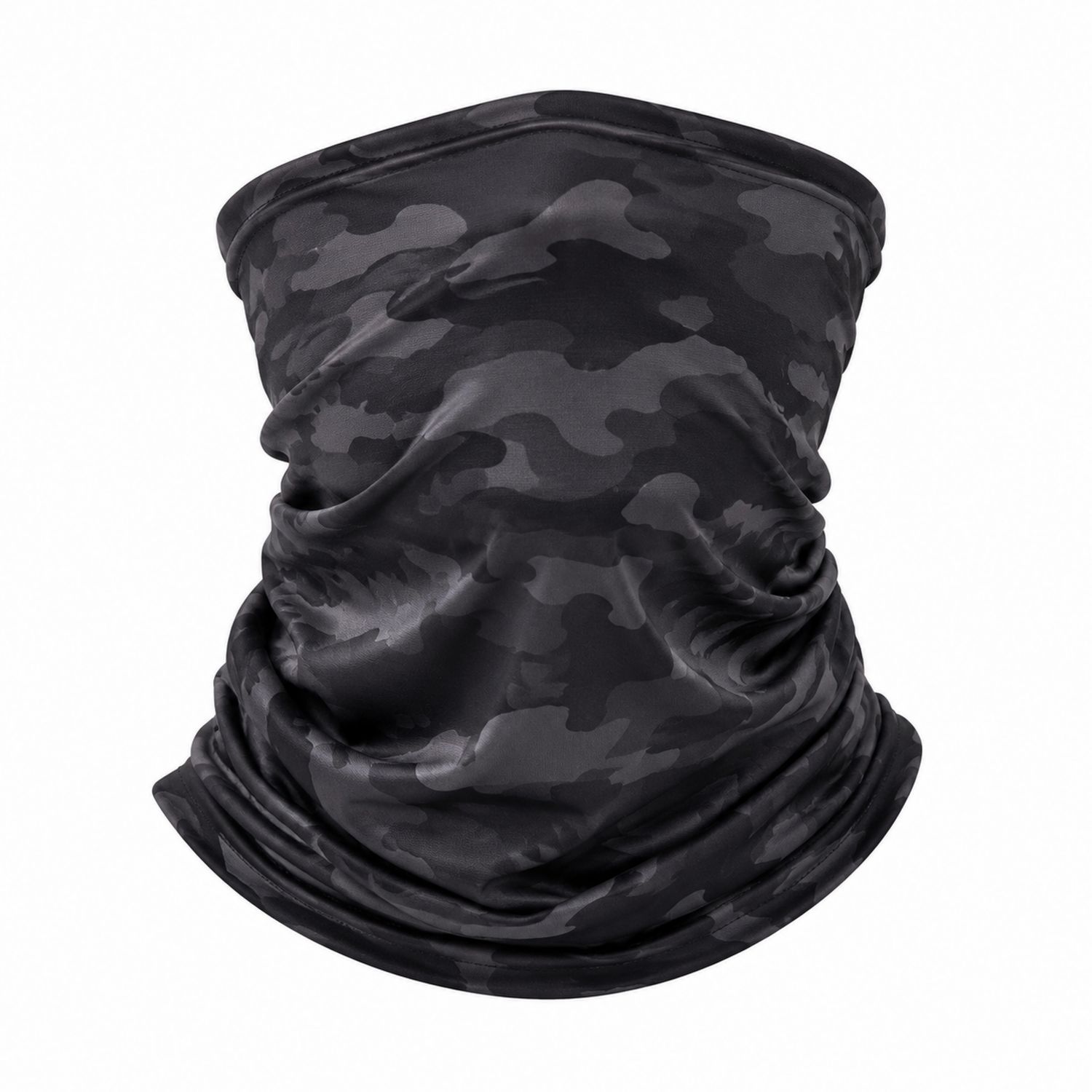 Braga Multifuncional Negra con Diseño de Camuflaje