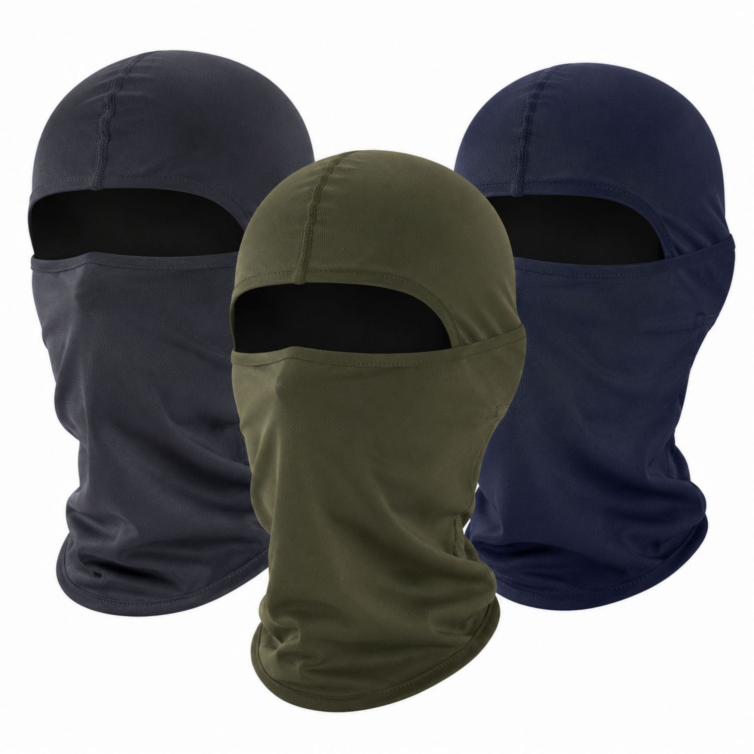 Pasamontañas Transpirable Unisex para Deportes al Aire Libre - Negro, Verde, Marino