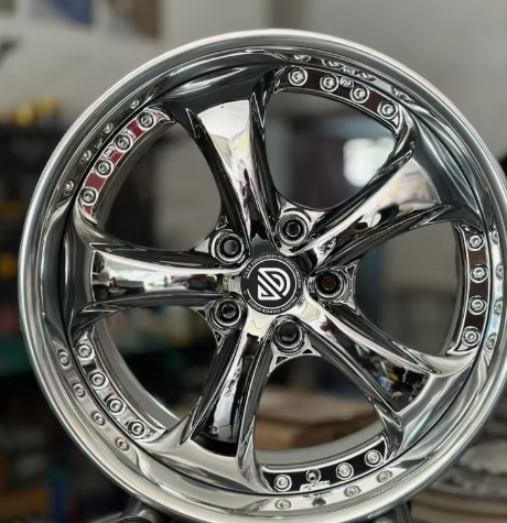 Three-piece forged wheel