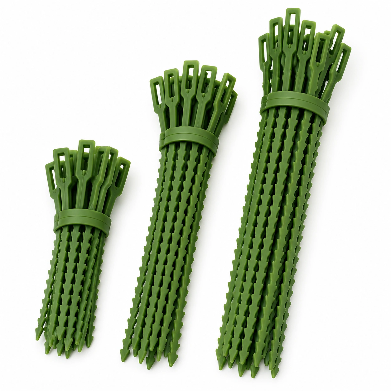 Wiederverwendbare Garten Kabelbinder Gruen Set-taverohome