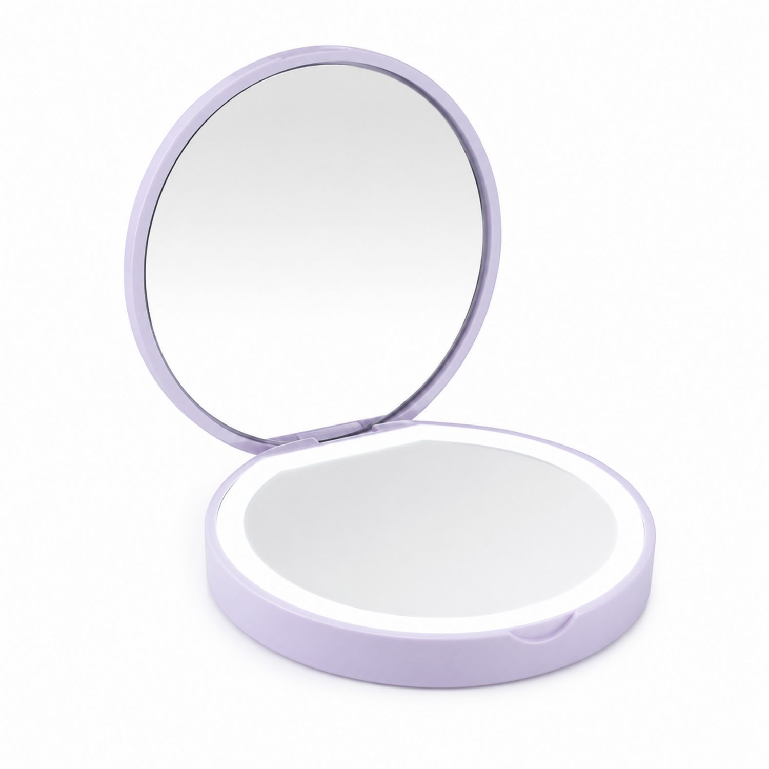 Espejo Compacto con Luz LED Redondo Violeta