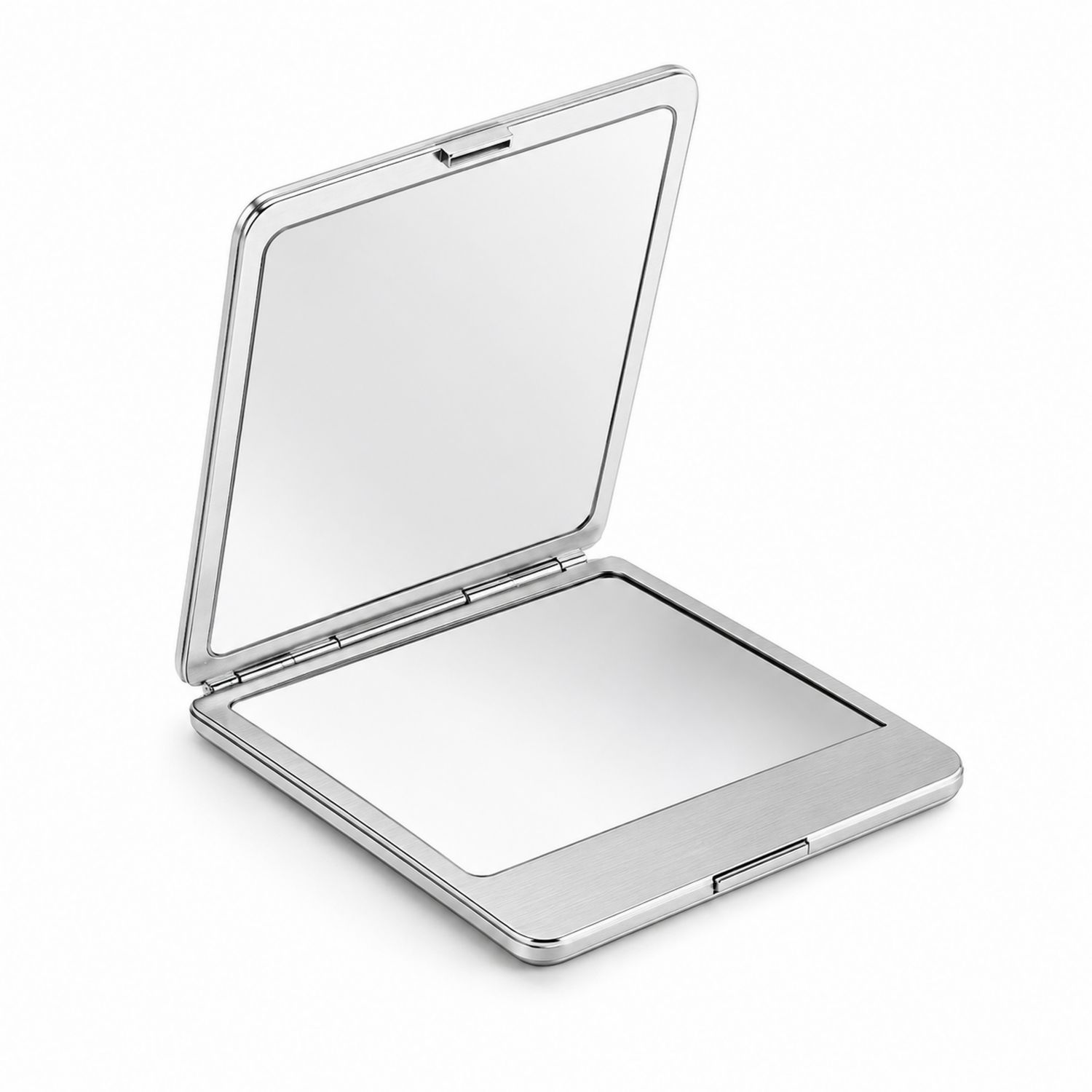 Espejo Compacto Plegable para Bolsillo en Plata