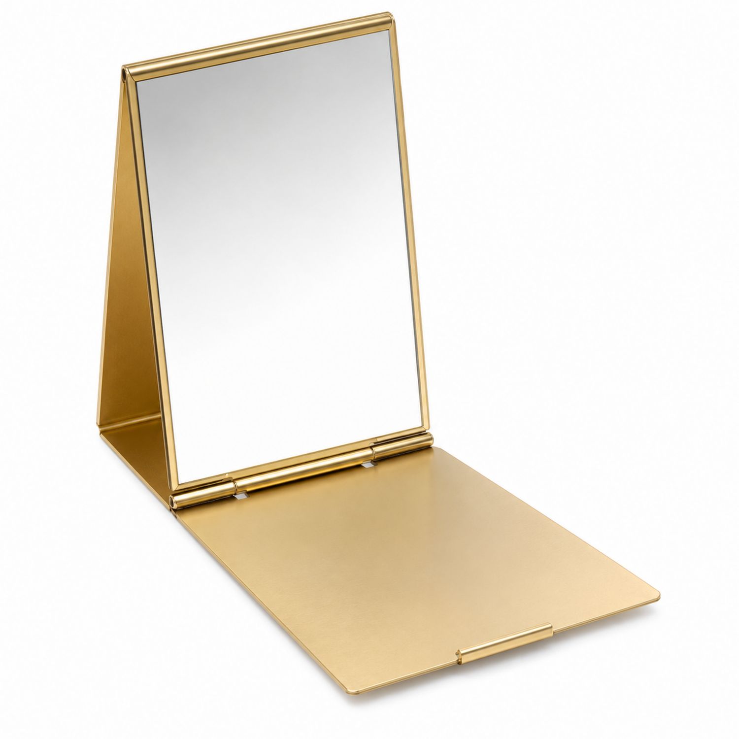 Espejo Dorado Plegable de Viaje