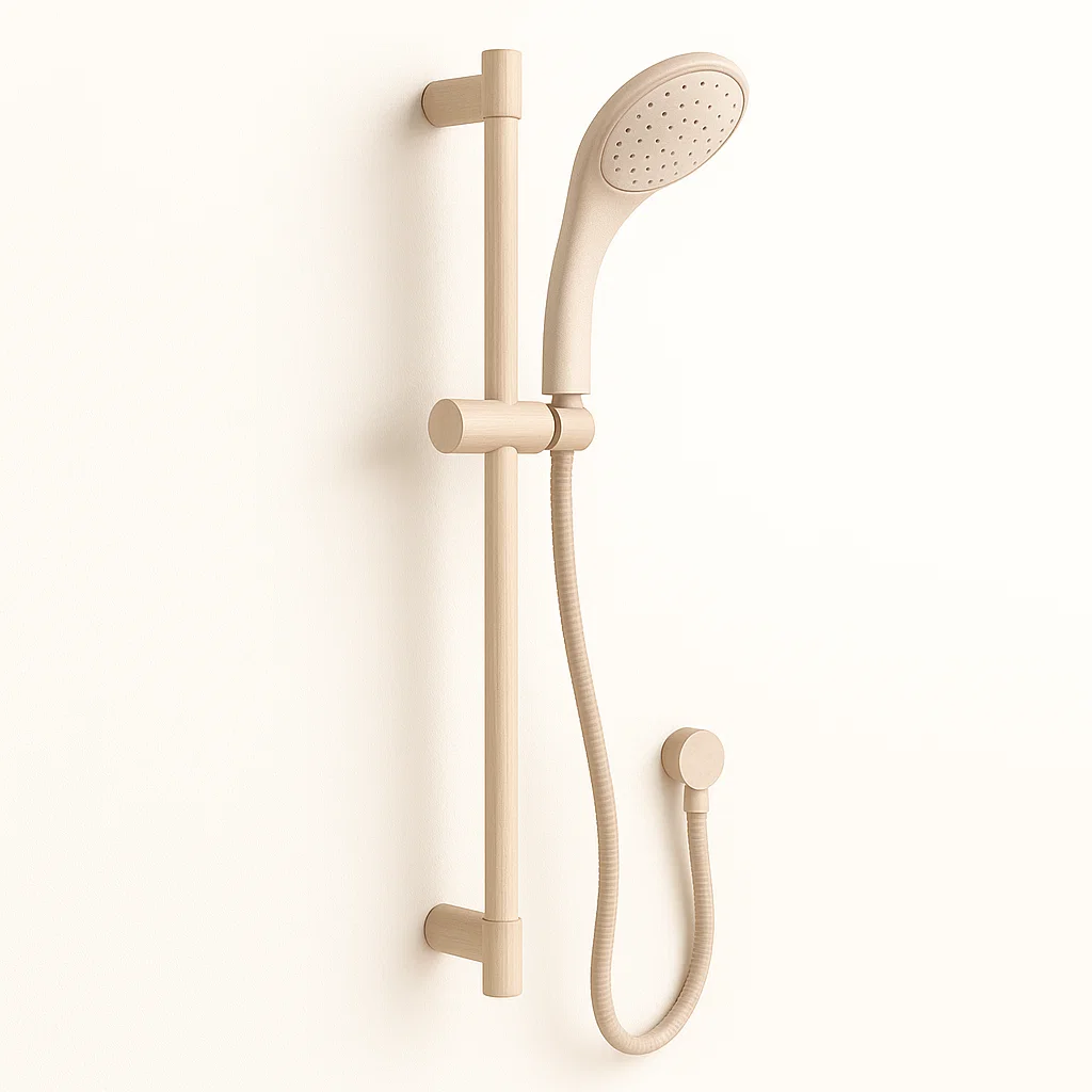 Dusche Set mit Handbrause Beige ABS-Kunststoff-NESTELUNOA