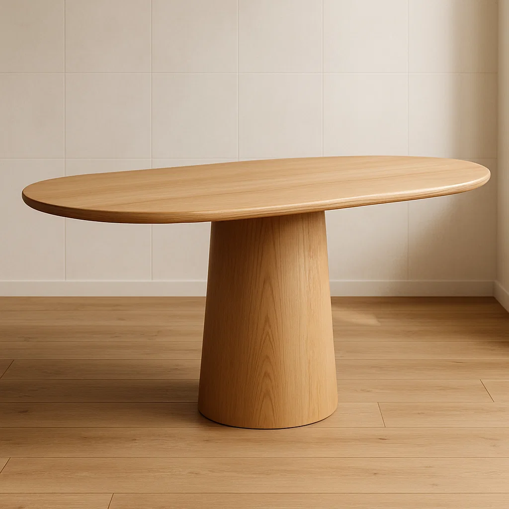 Ovaltisch aus Holz 200x100 cm-NESTELUNOA