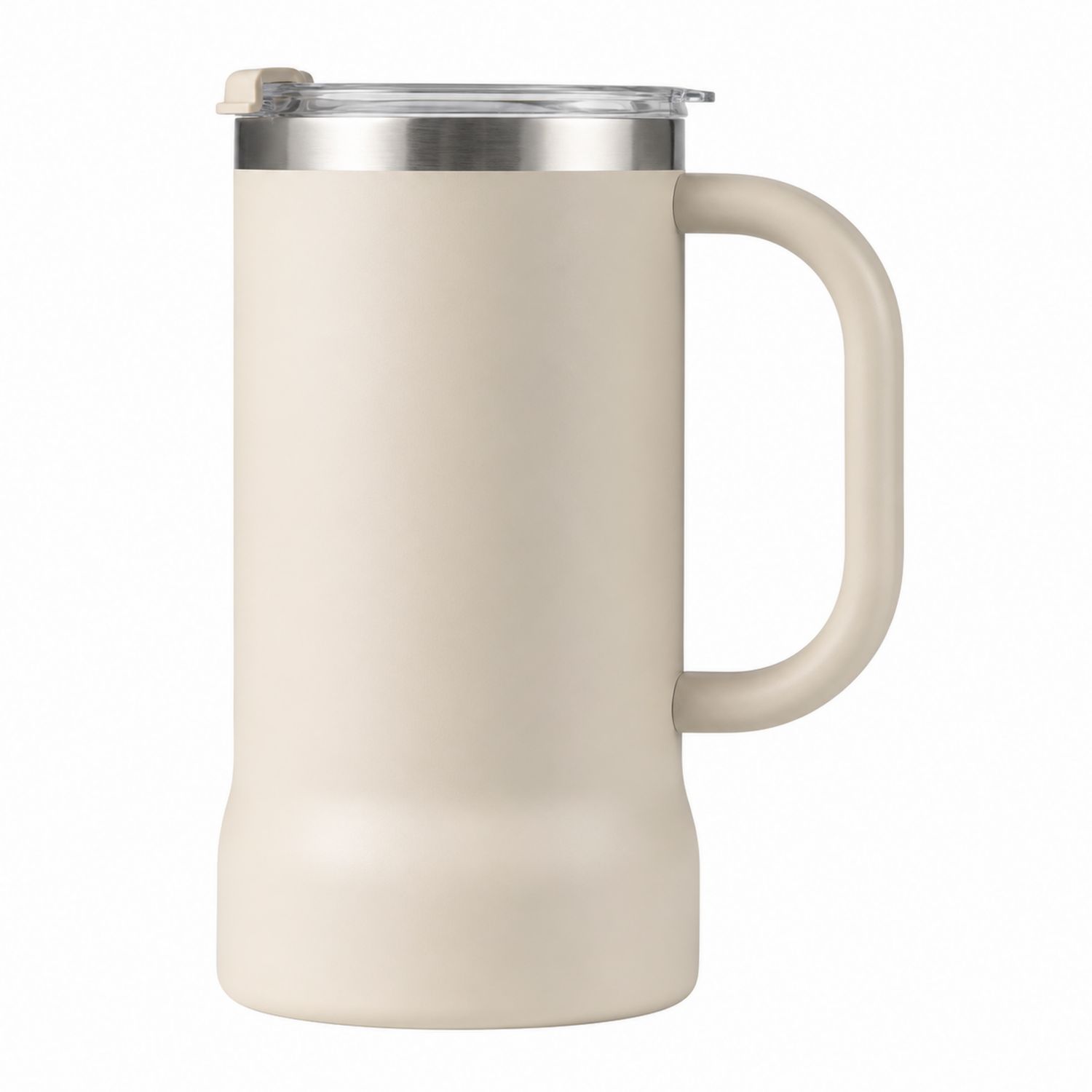 Taza térmica beige con tapa hermética 500ml