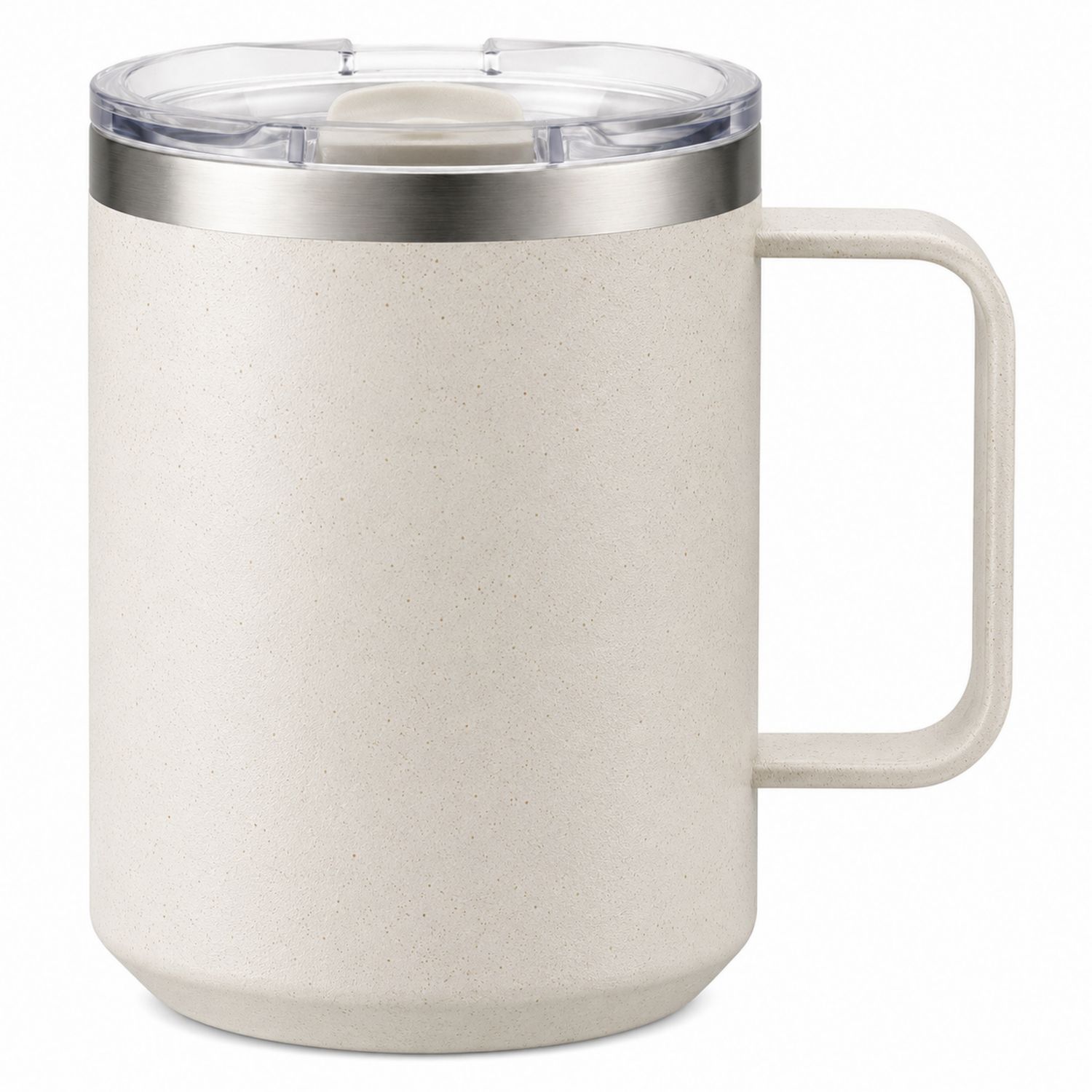 Taza térmica beige 350ml con tapa hermética