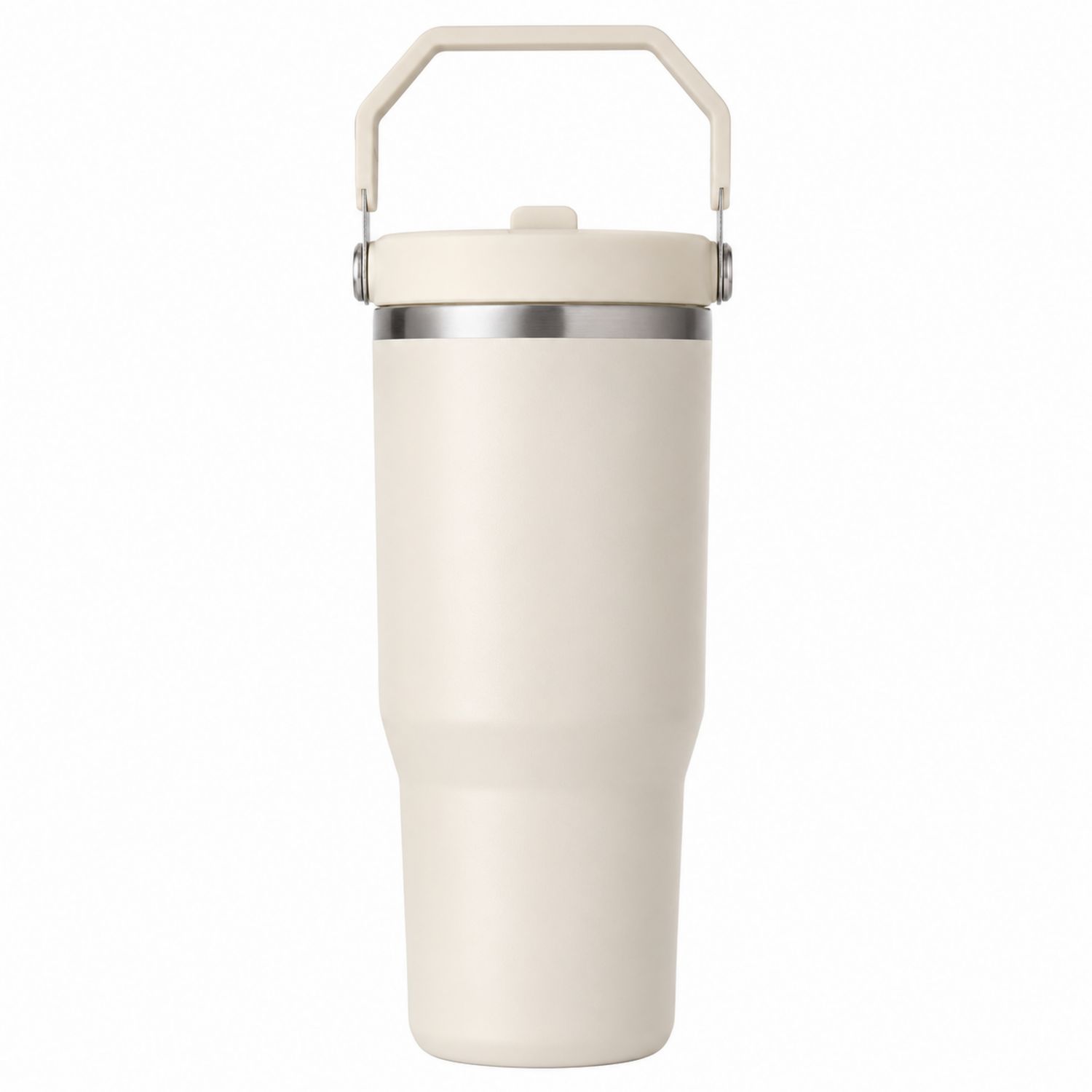 Taza Térmica Portátil Blanca 600ml