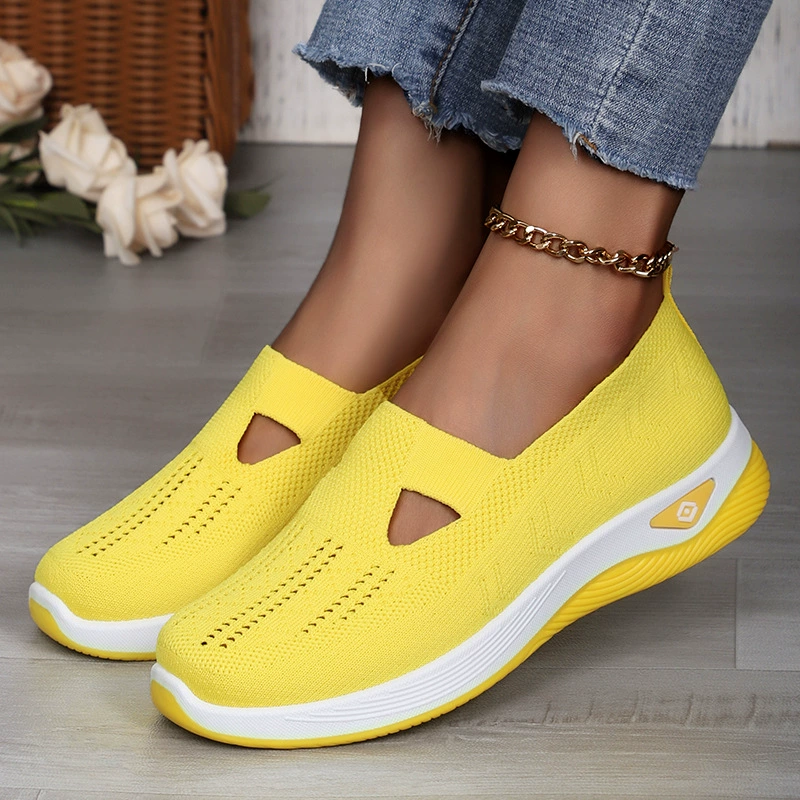 Women's casual shoes for all seasons, ultra-lightweight and breathable, with arch support, shock absorption, and relief from foot pain.