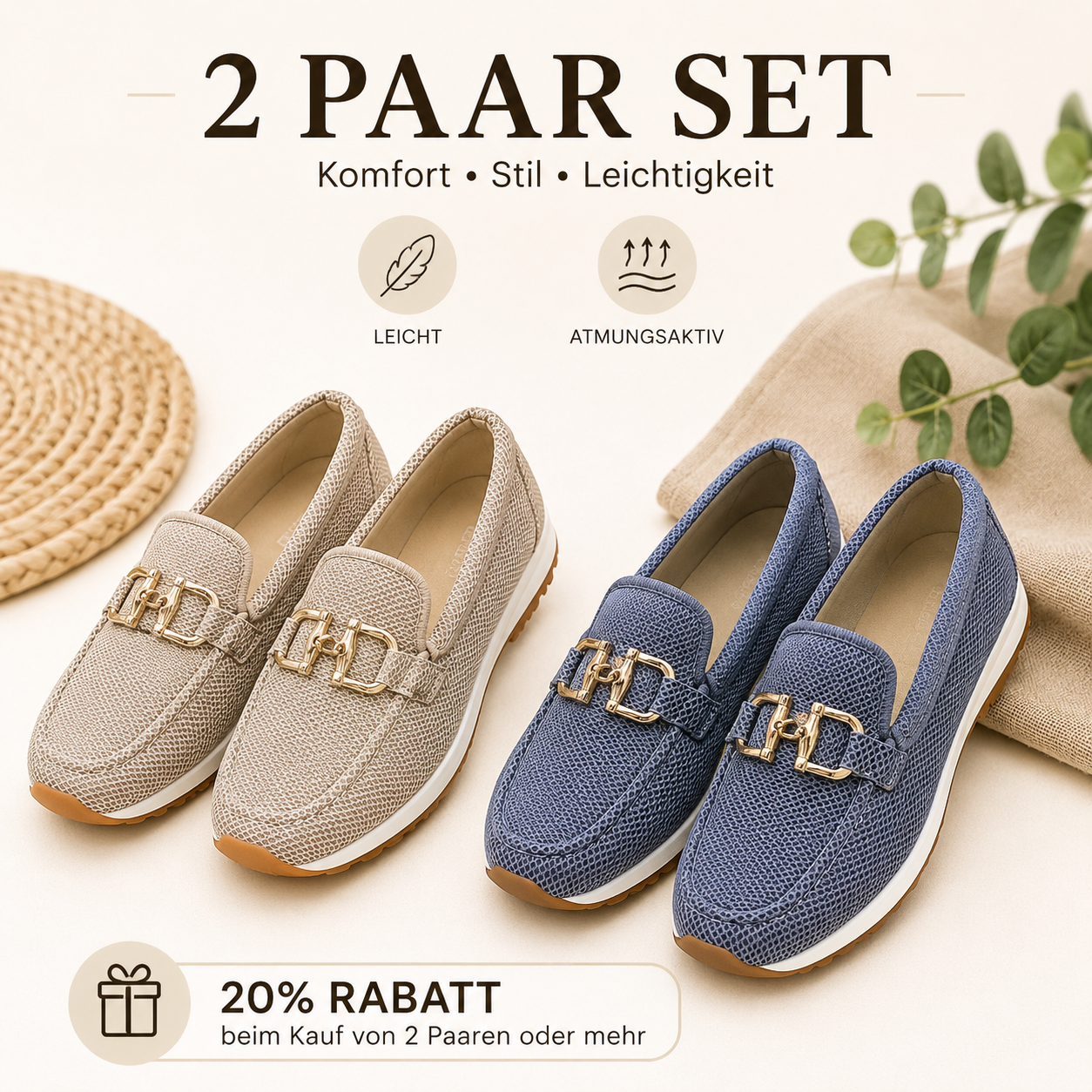 【Räumungsverkauf, 50 % Rabatt】🎉🎉🎉Bequeme Loafer mit Fußgewölbeunterstützung 👟 