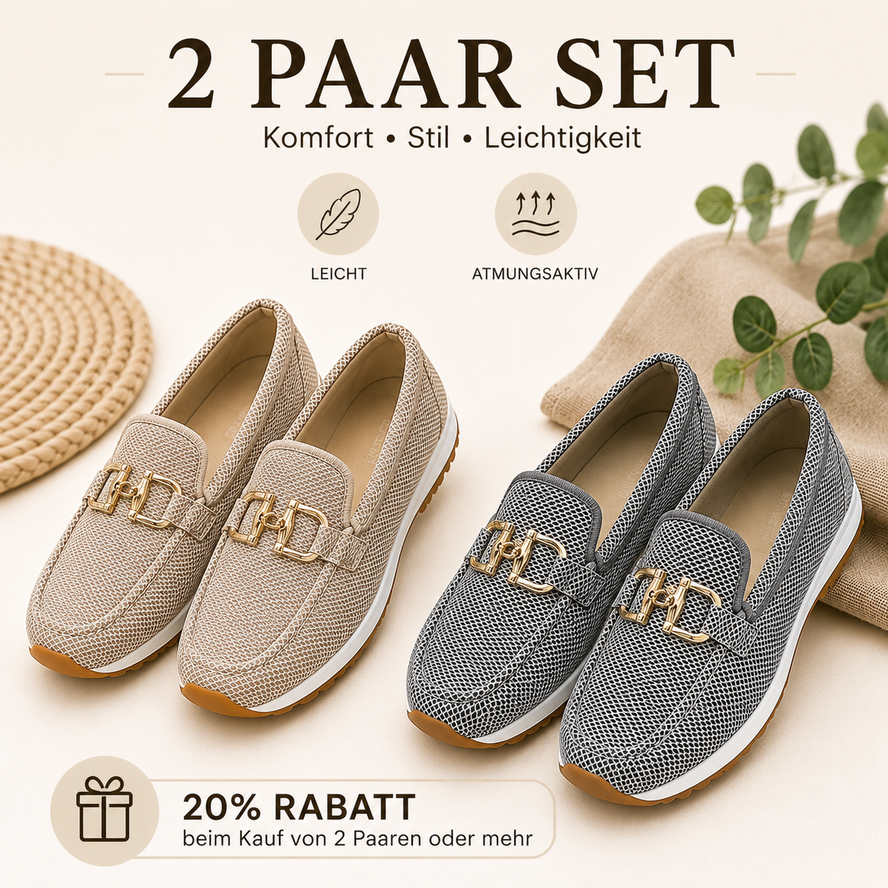 【Räumungsverkauf, 50 % Rabatt】🎉🎉🎉Bequeme Loafer mit Fußgewölbeunterstützung 👟 