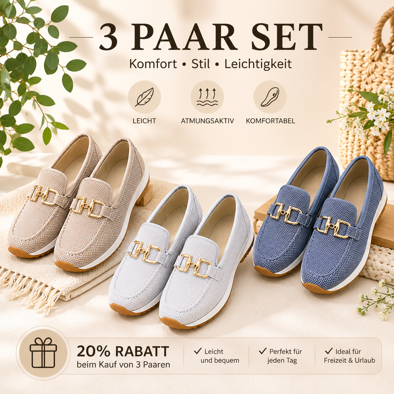 【Räumungsverkauf, 50 % Rabatt】🎉🎉🎉Bequeme Loafer mit Fußgewölbeunterstützung 👟 