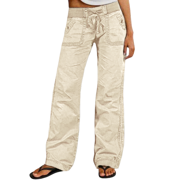 Women's High Stretch Mid Rise Straight Pants