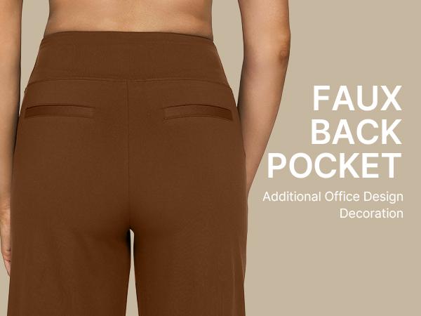 G4Free Loose High-Waist Business Casual Pants Yoga Pants Women Wide Leg Pants with Pockets Comfortable Athletic Sweatpants Outdoorfun