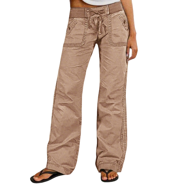 Women's High Stretch Mid Rise Straight Pants