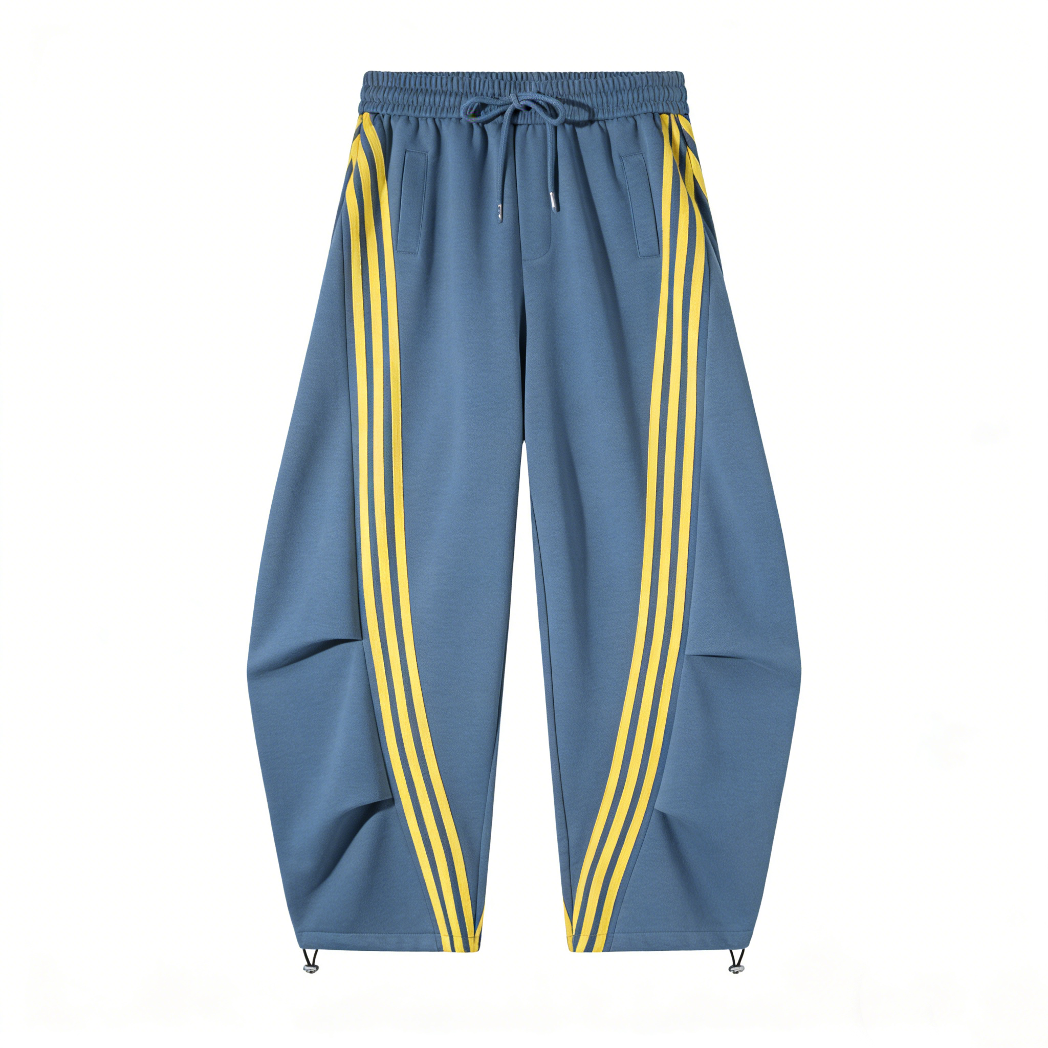 Loose Wide Leg Striped Track Pants