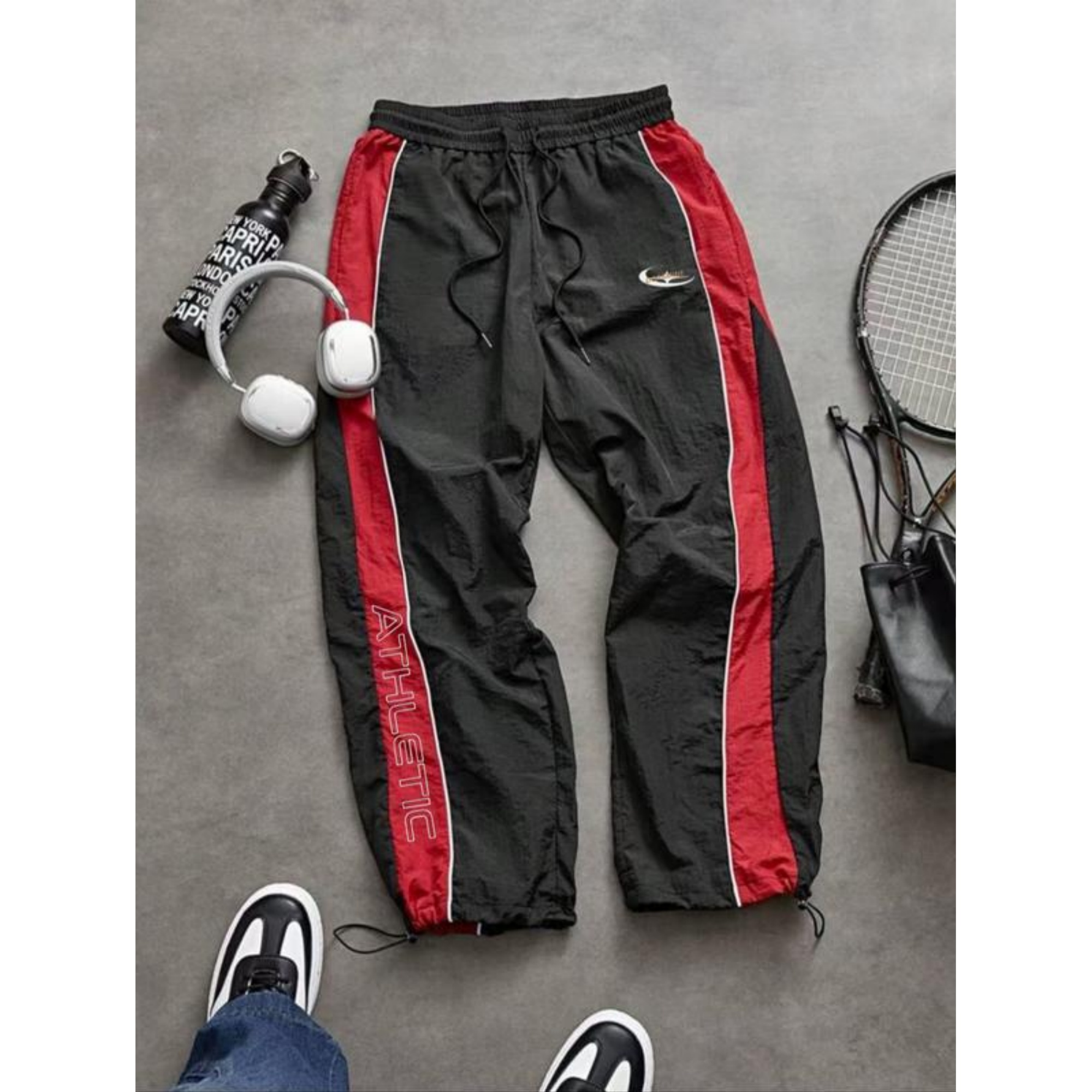 Unisex Casual Printed Elastic Cuff Sport Pants