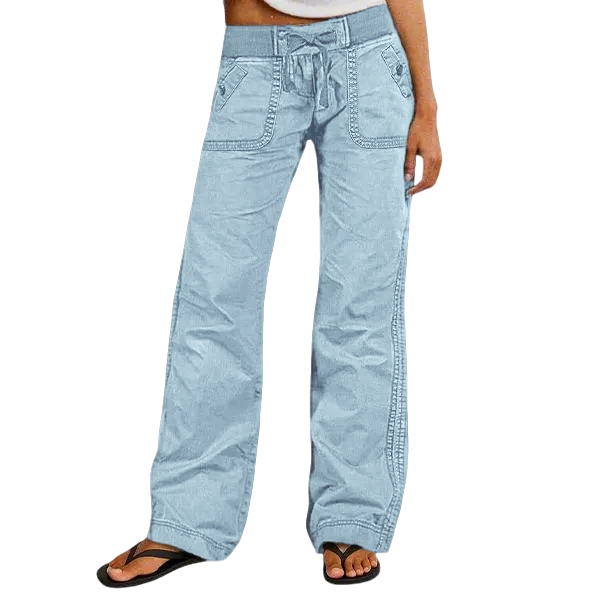 Women's High Stretch Mid Rise Straight Pants