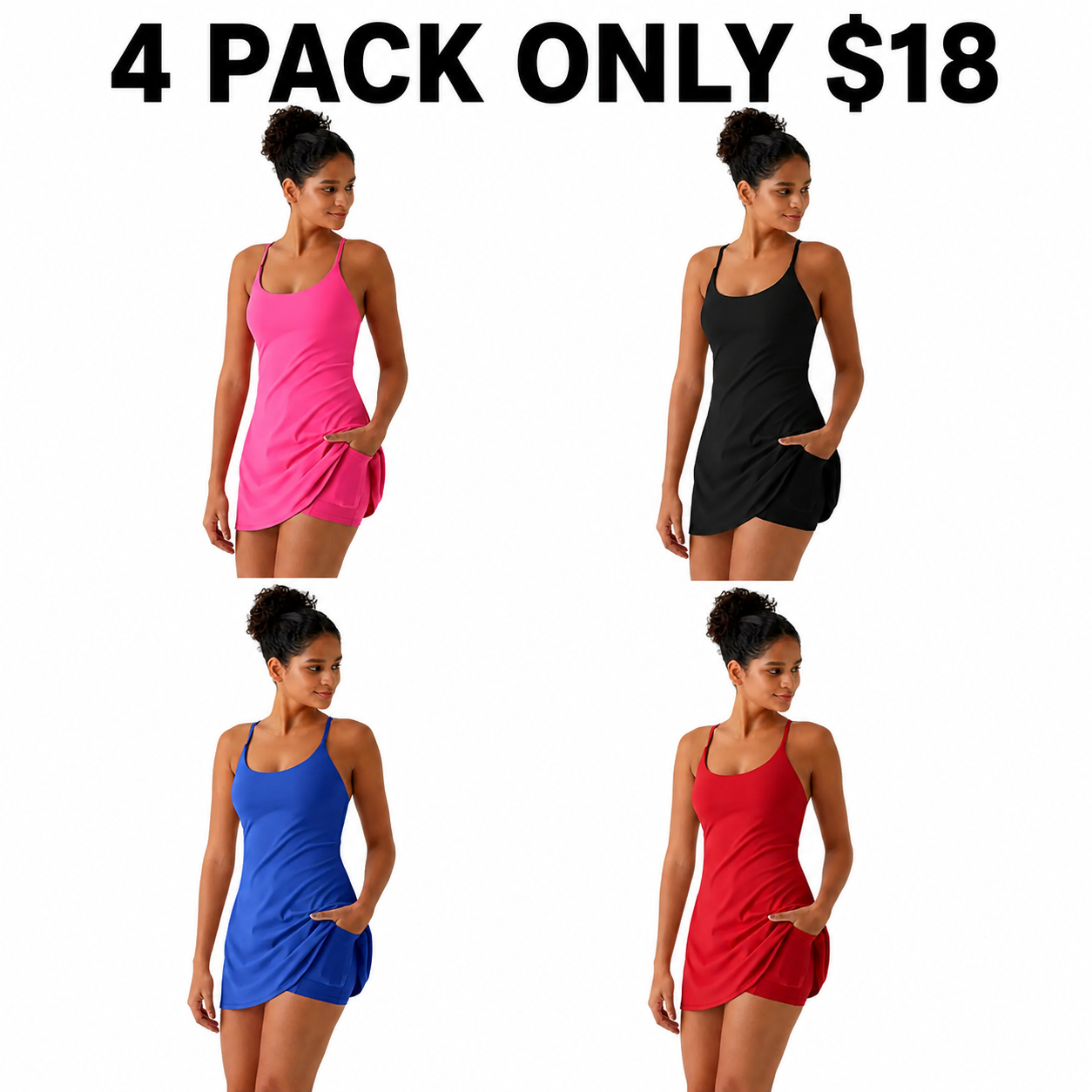 Softlyzero Plush Backless Active Dress - Easy Peezy
