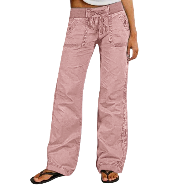 Women's High Stretch Mid Rise Straight Pants