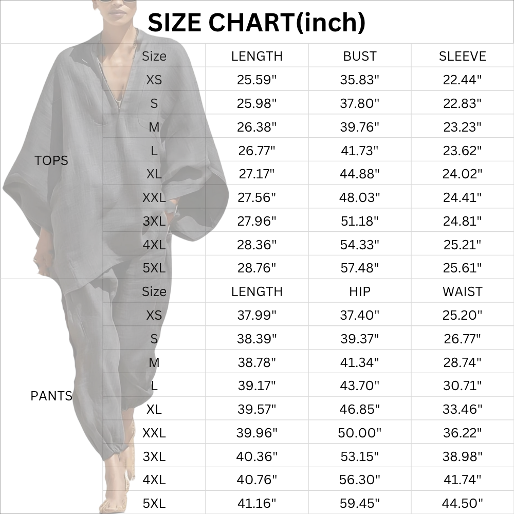 Women Linen Zip V Neck Top & Jogger Pants Two Piece Outfit