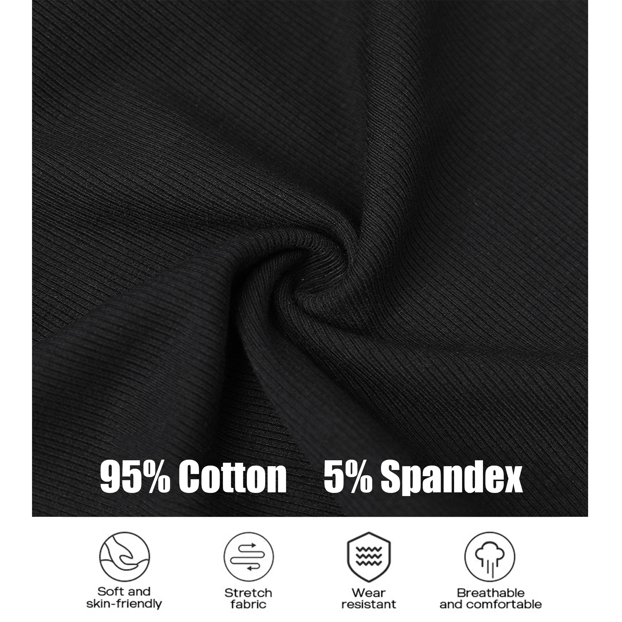 Women Everyday Basic Ribbed Built-in Bra Tank
