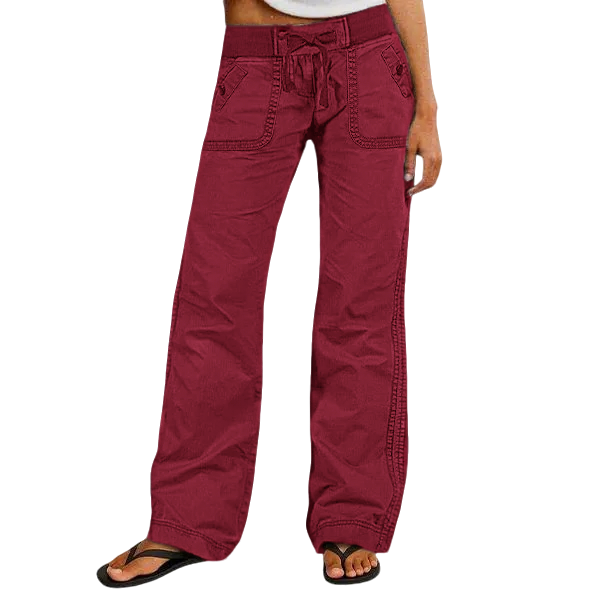 Women's High Stretch Mid Rise Straight Pants
