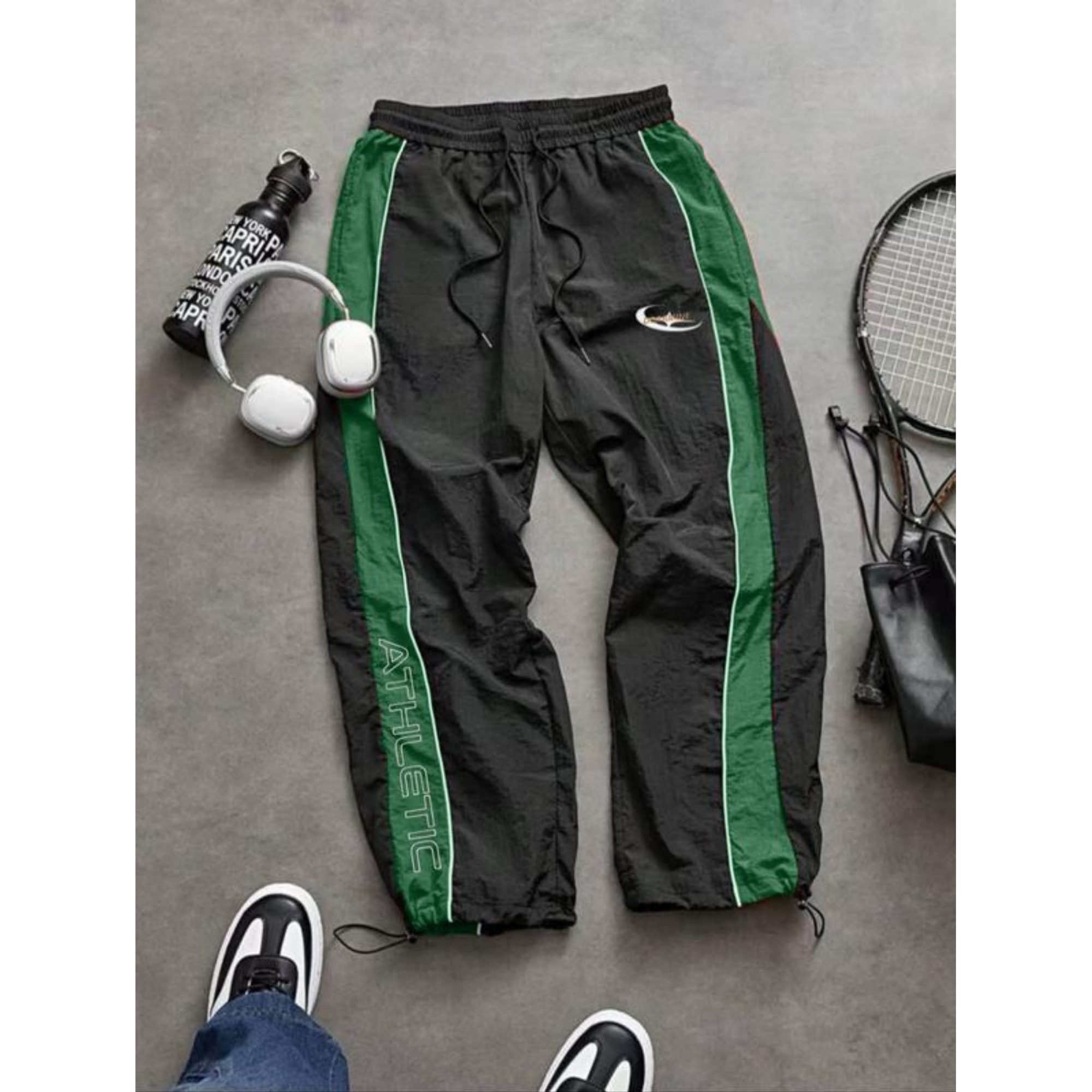 Unisex Casual Printed Elastic Cuff Sport Pants