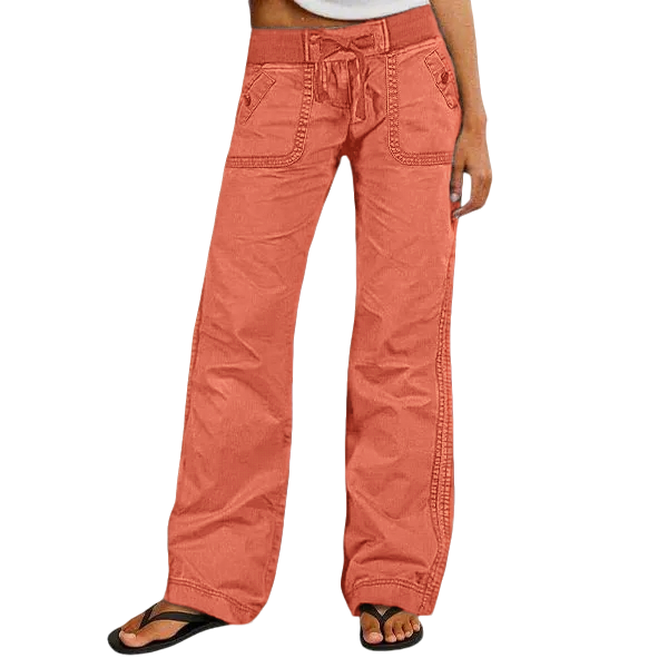 Women's High Stretch Mid Rise Straight Pants
