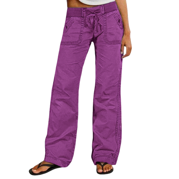 Women's High Stretch Mid Rise Straight Pants