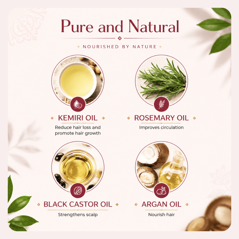 Kemiri Natural Hair Growth Oil