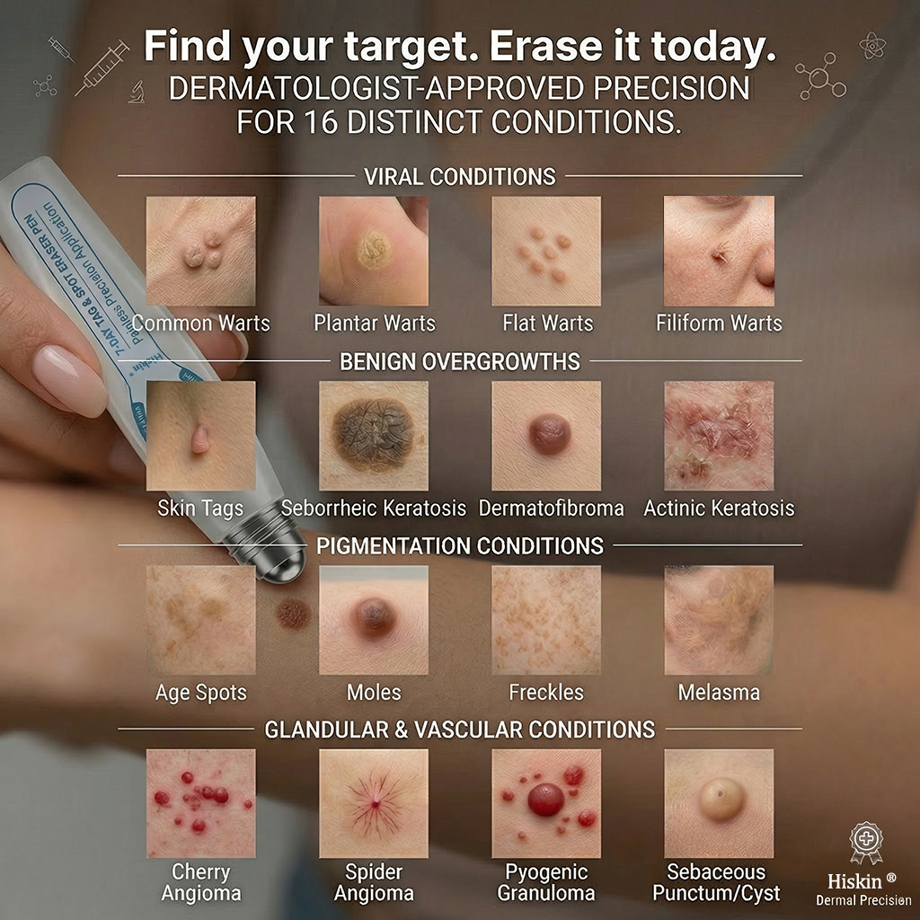 7-Day Skin Tag & Spot Eraser Painless & Scar-Free Advanced Imperfection Removal Rollerball Pen