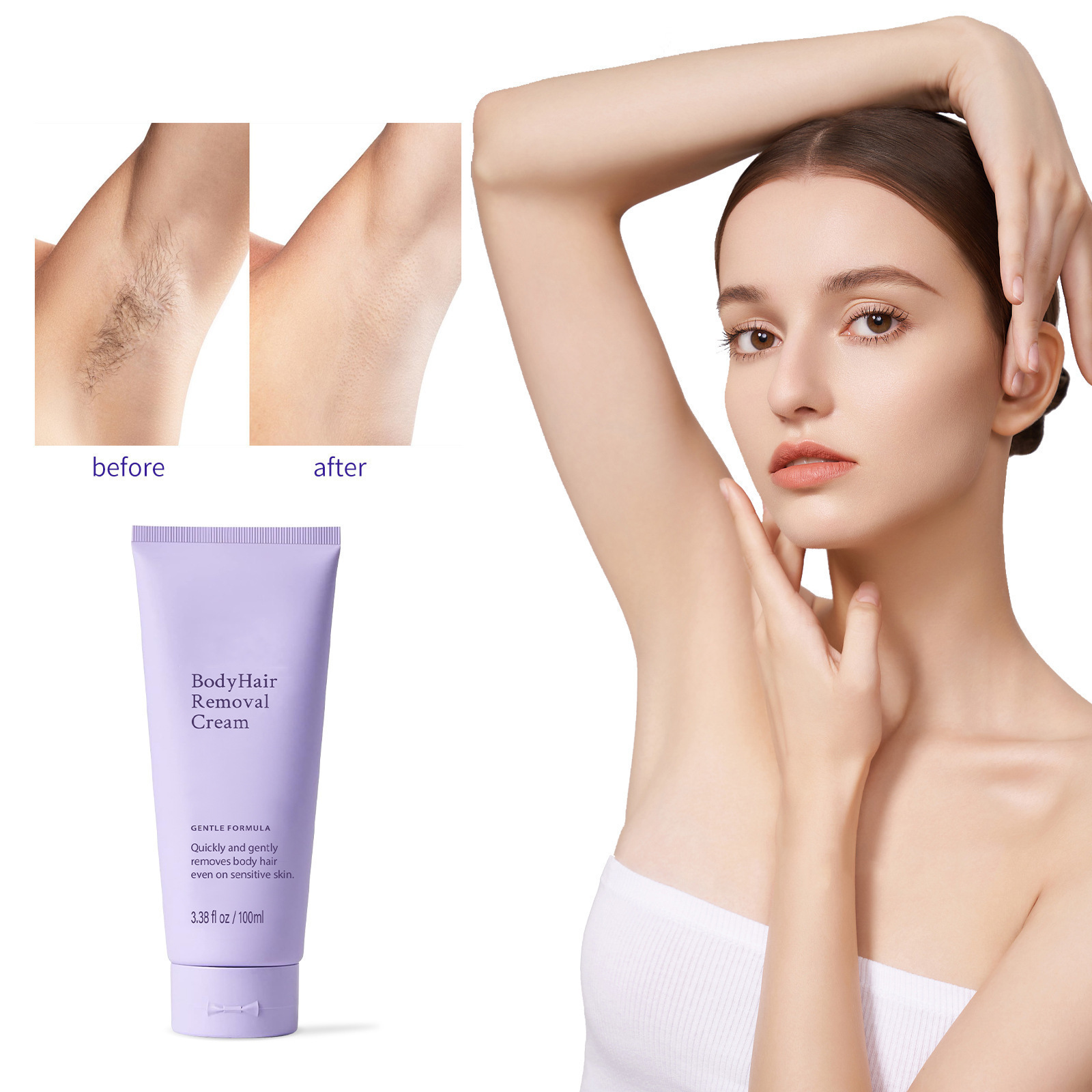 Sensitive Skin Body Hair Removal Cream