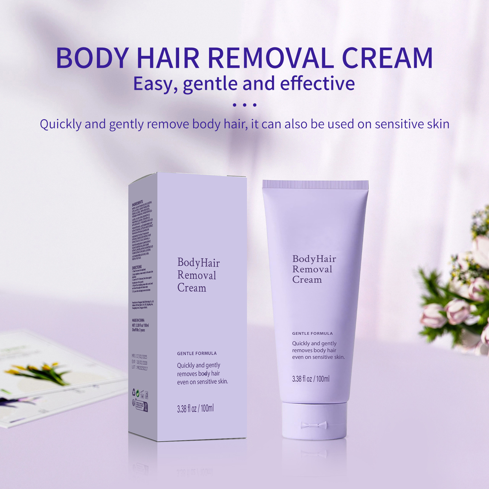 Sensitive Skin Body Hair Removal Cream
