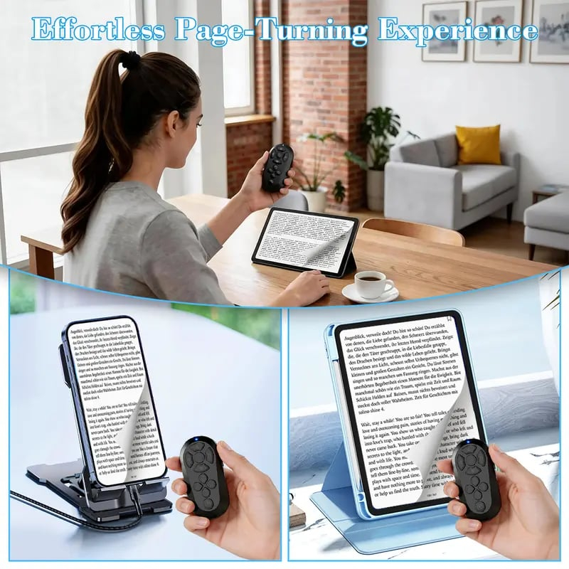 Smart Ring Remote Control for TikTok – Wireless Video Scroller & Page Turner – Bluetooth Camera Shutter Selfie Accessory for iPhone & Android ✨📸
