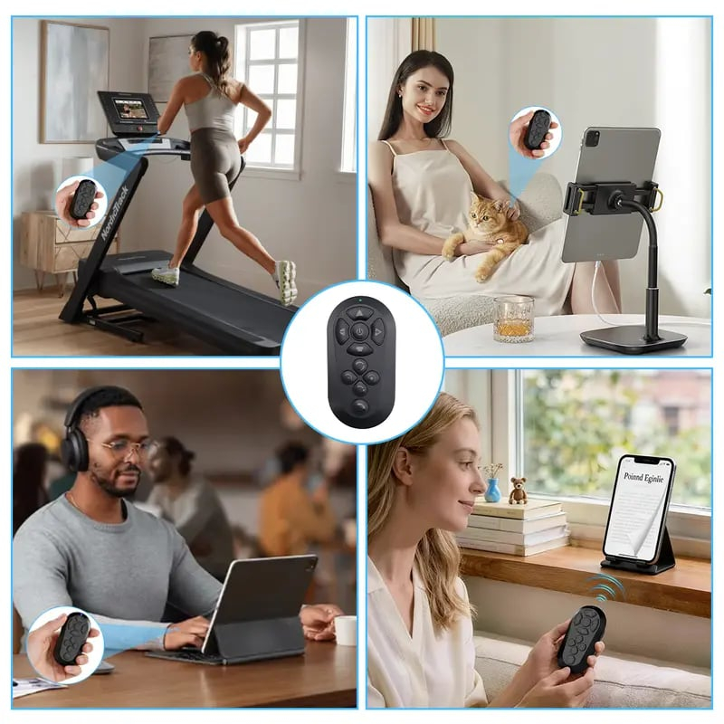 Smart Ring Remote Control for TikTok – Wireless Video Scroller & Page Turner – Bluetooth Camera Shutter Selfie Accessory for iPhone & Android ✨📸