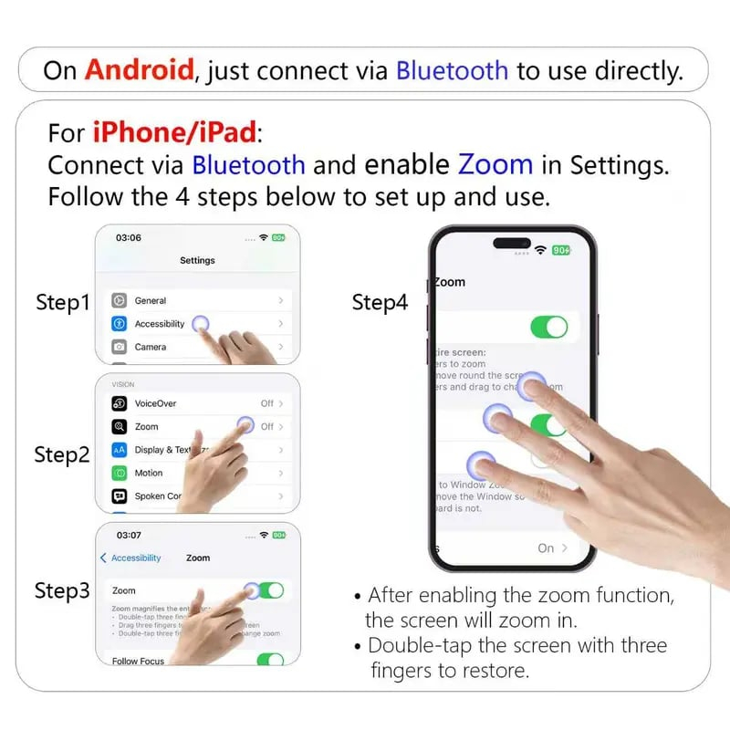 Smart Ring Remote Control for TikTok – Wireless Video Scroller & Page Turner – Bluetooth Camera Shutter Selfie Accessory for iPhone & Android ✨📸