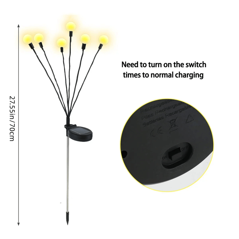 Last Day 55% OFF🔥IP65 Waterproof Solar Powered Firefly Light