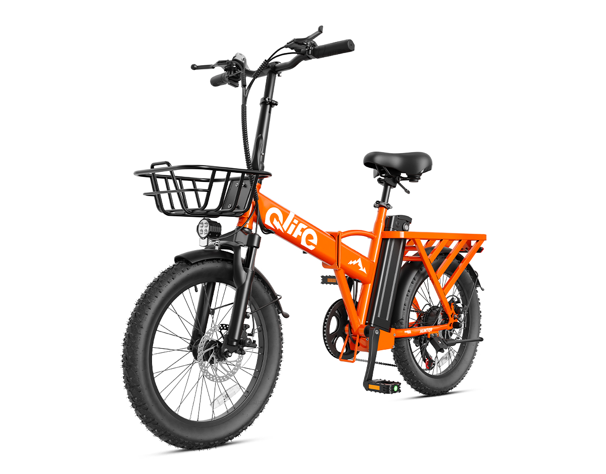 Hunter 20" Folding All-Terrain E-Bike, Peak 1200W 48V Removable Battery, US Warehouse Wholesale MOQ 1