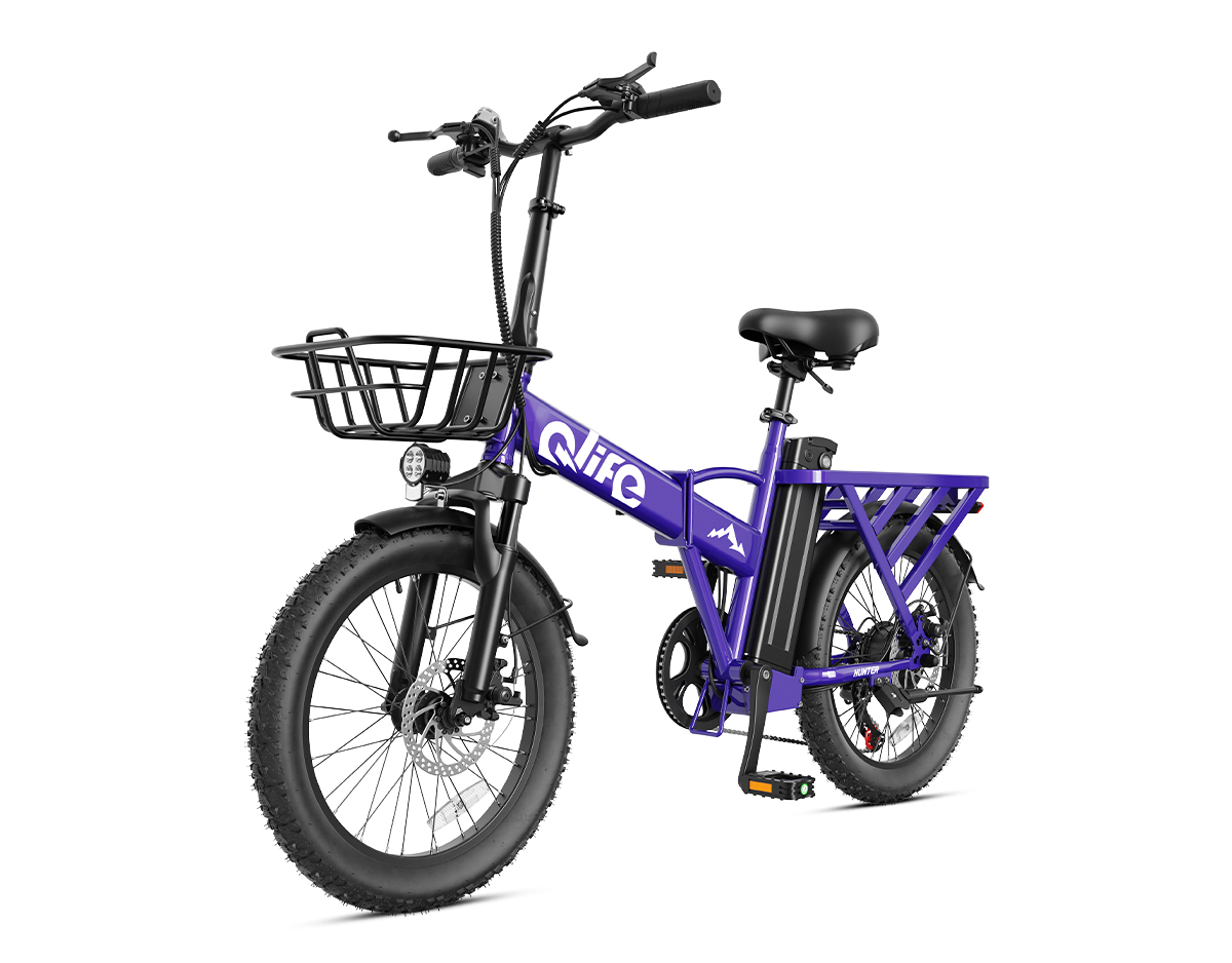 Hunter 20" Folding All-Terrain E-Bike, Peak 1200W 48V Removable Battery, US Warehouse Wholesale MOQ 1