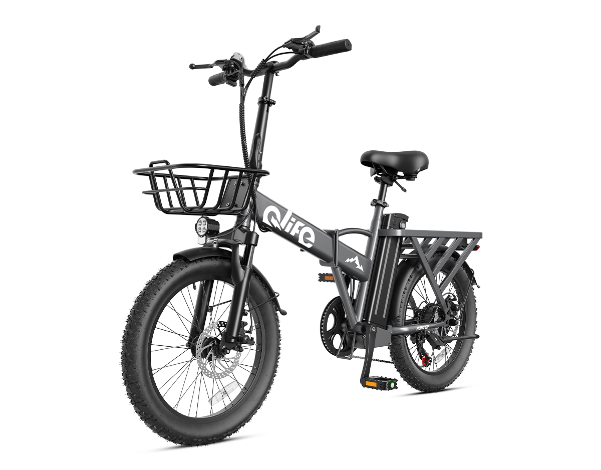 Hunter 20" Folding All-Terrain E-Bike, Peak 1200W 48V Removable Battery, US Warehouse Wholesale MOQ 1