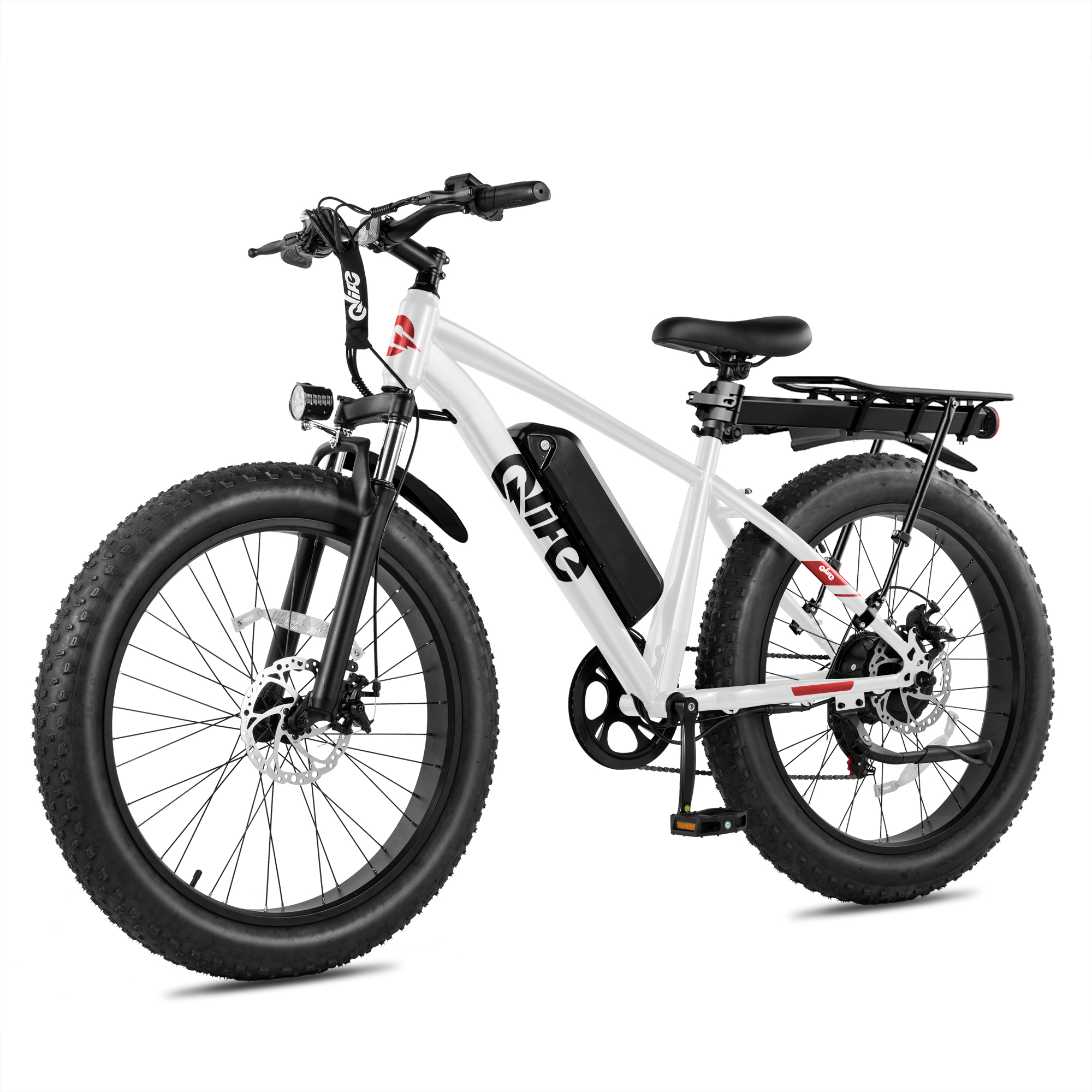 Racer Plus 26x4.0 Fat Tire Electric Bike, 48V 500W Adult Snow Beach E-Bike US Wholesale MOQ 1