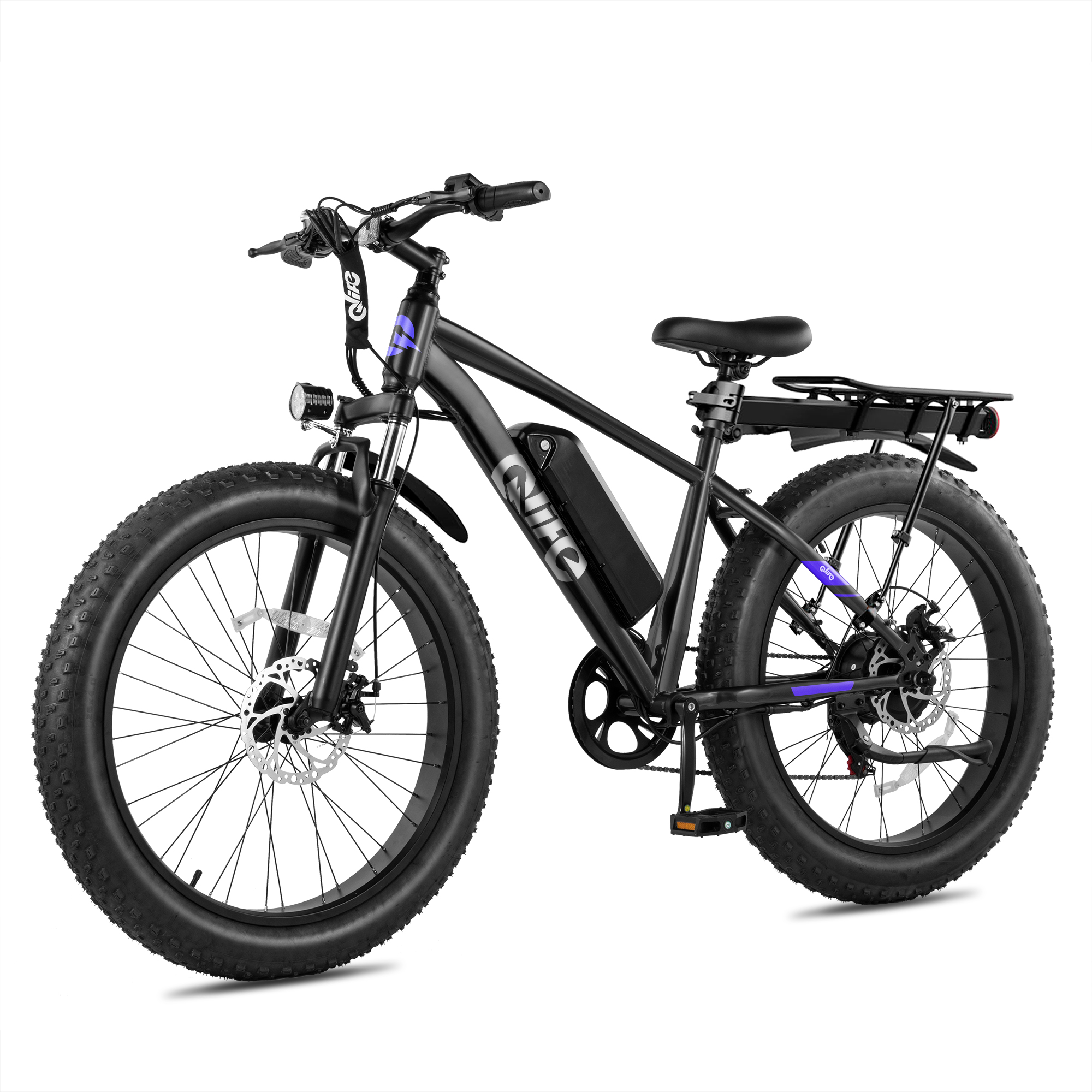 Racer Plus 26x4.0 Fat Tire Electric Bike, 48V 500W Adult Snow Beach E-Bike US Wholesale MOQ 1
