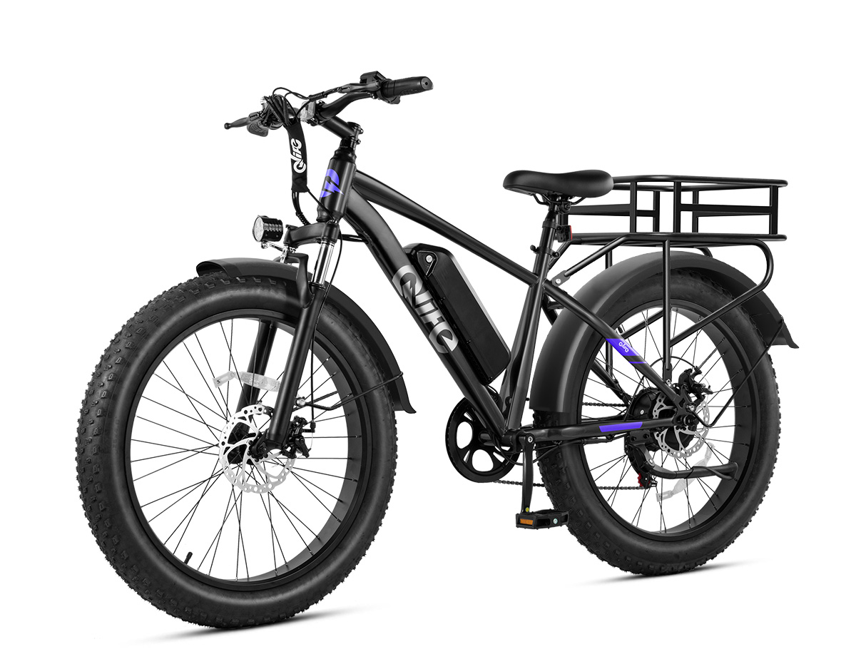 Racer Plus 26x4.0 Fat Tire Electric Bike, 48V 500W Adult Snow Beach E-Bike US Wholesale MOQ 1