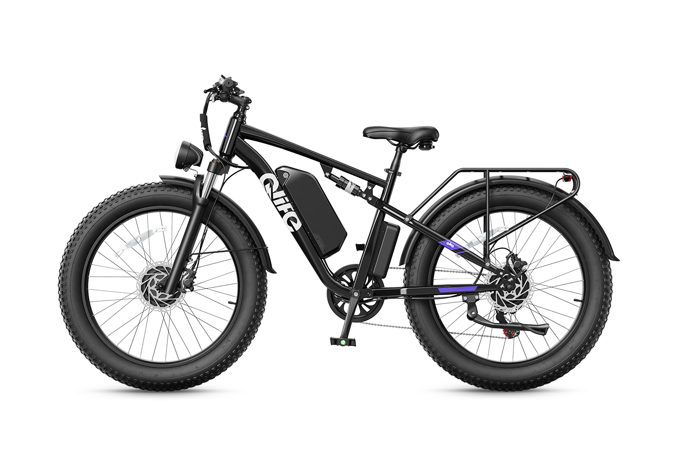 Racer Max Dual Motor 26x4.0 Fat Tire Electric Bike, 48V 1000W Peak 2000W Adult All Terrain E-Bike US Wholesale MOQ 1-Qlife Bike Wholesale | US E-Bike Distributor