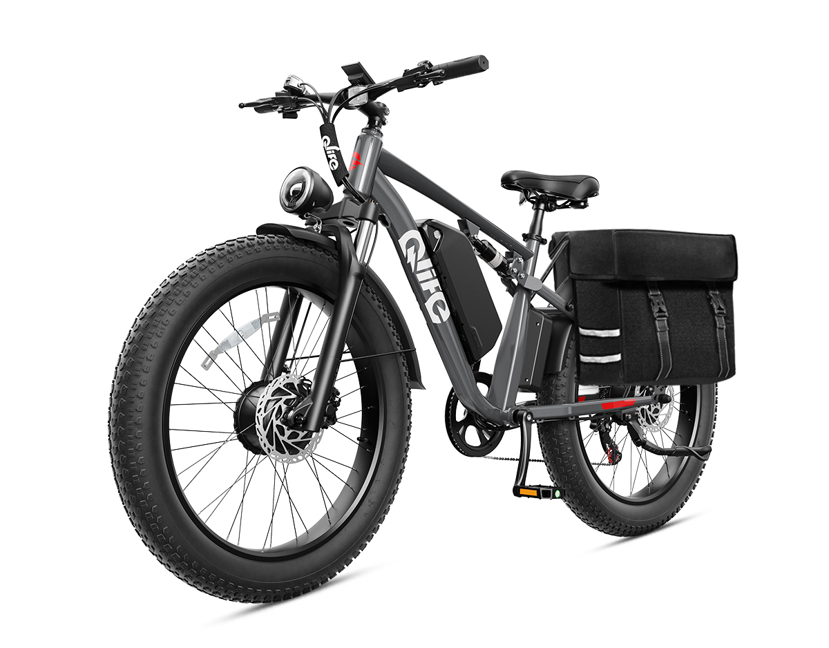 Racer Max Dual Motor 26x4.0 Fat Tire Electric Bike, 48V 1000W Peak 2000W Adult All Terrain E-Bike US Wholesale MOQ 1-Qlife Bike Wholesale | US E-Bike Distributor